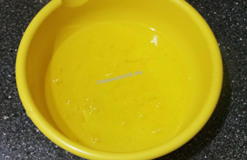 Orange Käsekuchen ohne Boden