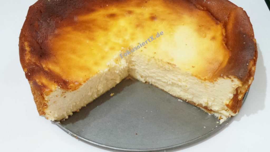 Orange Käsekuchen ohne Boden