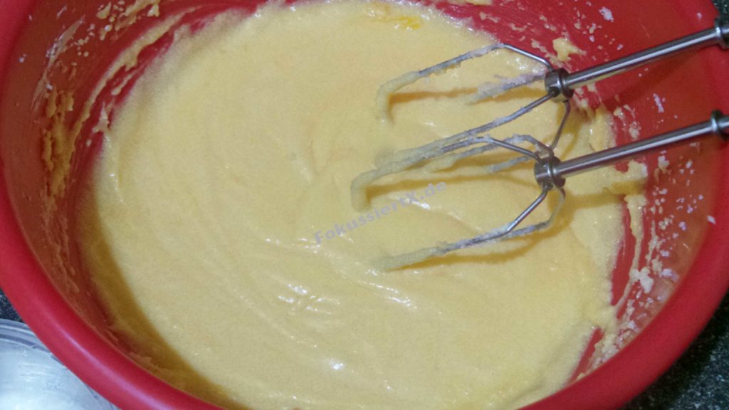 Orange Käsekuchen ohne Boden