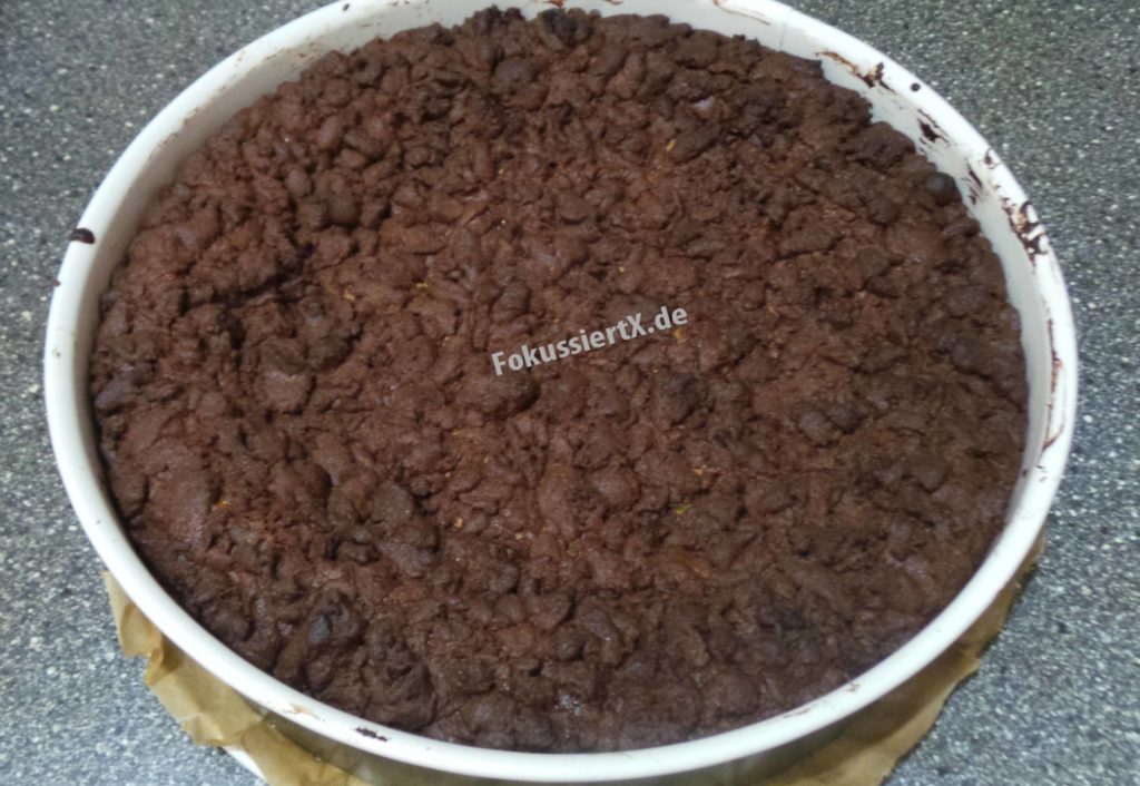 Russischer Orangen Zupf- Streuselkuchen