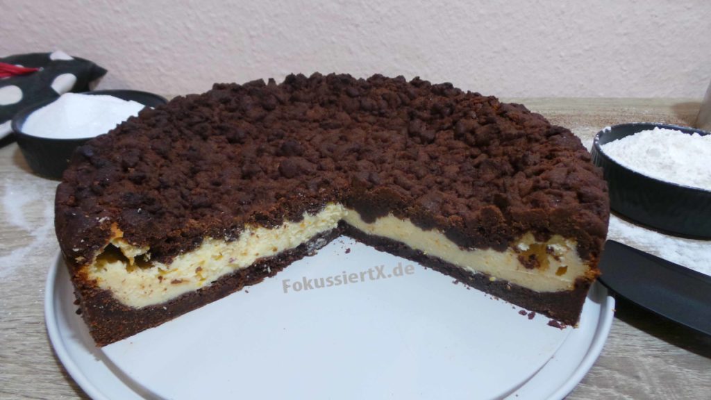 Russischer Orangen Zupf- Streuselkuchen