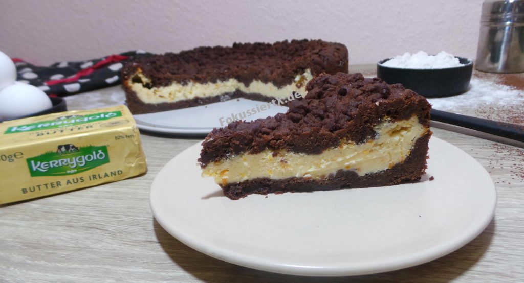 Russischer Orangen Zupf- Streuselkuchen