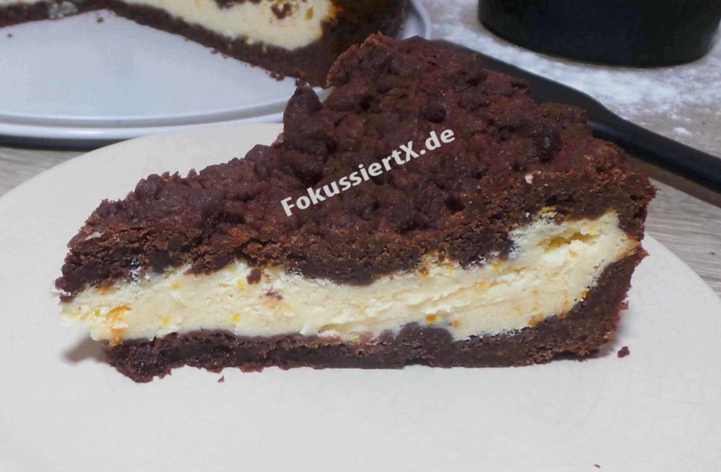 Russischer Orangen Zupf- Streuselkuchen